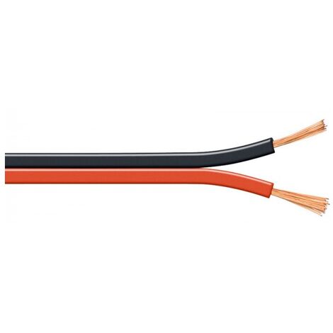 5 m Cable scindex méplat rouge-noir 4 mm2