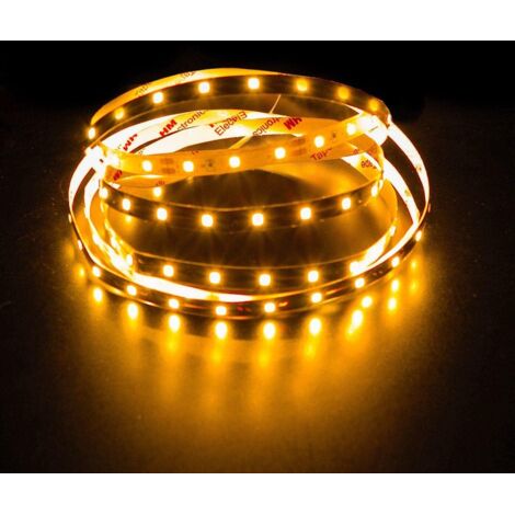 5 m gelber LED-Streifen, 24 V, IP20, 300 LEDs, 60 LEDs/m, SMD2835  LED-Streifen  500 cm LED-Streifen