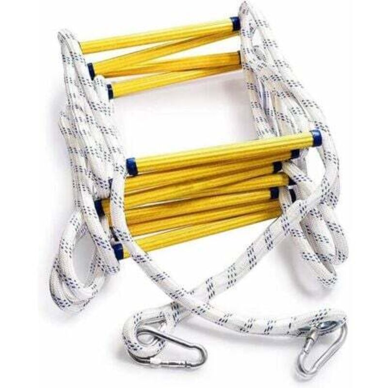 Yzmrbdqc - 5 m With Carabiner, Maximum Load 450 Kg – Emergency Escape Through Window, Escape From Balcony (2nd Floor, 5 m)