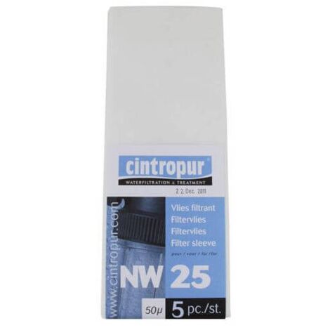 5 manchons de 50 µ pour NW 25 (non lavable)