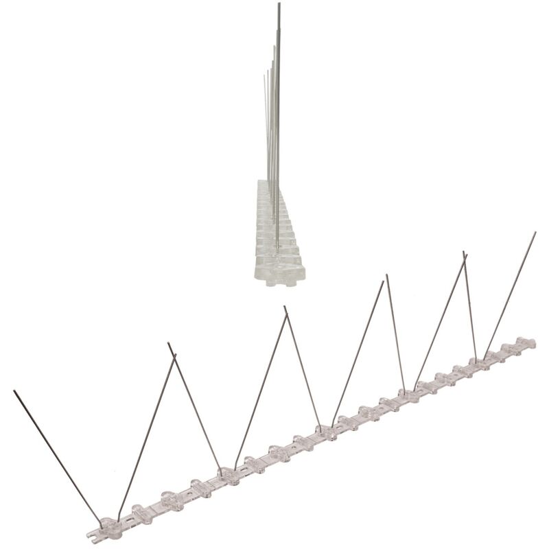Pestsystems - 5 mètre pics anti pigeons 1 rangées en polycarbonate - solution de qualité pour contrôle des oiseaux