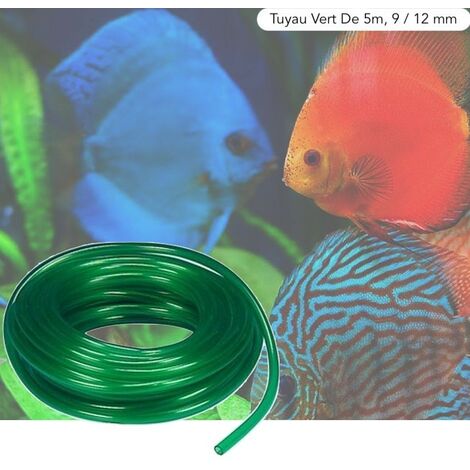 5 Mètres De Tuyau Vert Pour Pompe à Air D'Aquarium, Bassin De Jardin
