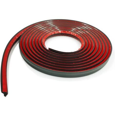 5 Mètres Garniture de moulure flexible,Bandes de Calfeutrage,Auto-adhésif,Pour Coins de Baignoire,Toilettes,Comptoirs,Plinthe,Bord du Sol et du Carrelage,25mm Noirdengyank