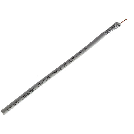 5 Metros Cable COAXIAL TV 17 VAT Blanco