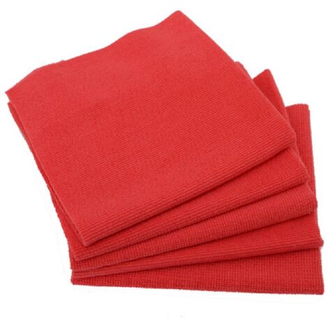 5 Microfibres rouges sans couture 300gm2
