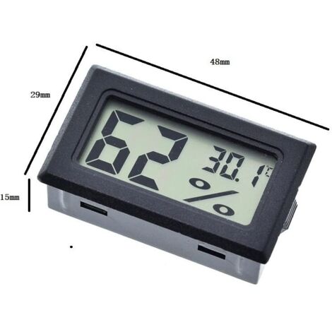 5 mini igrometri termometri digitali per interni, igrometro, temperatura e umidità con gradi per cantine, giardini, seminterrati, armadi, frigoriferi, ecc.