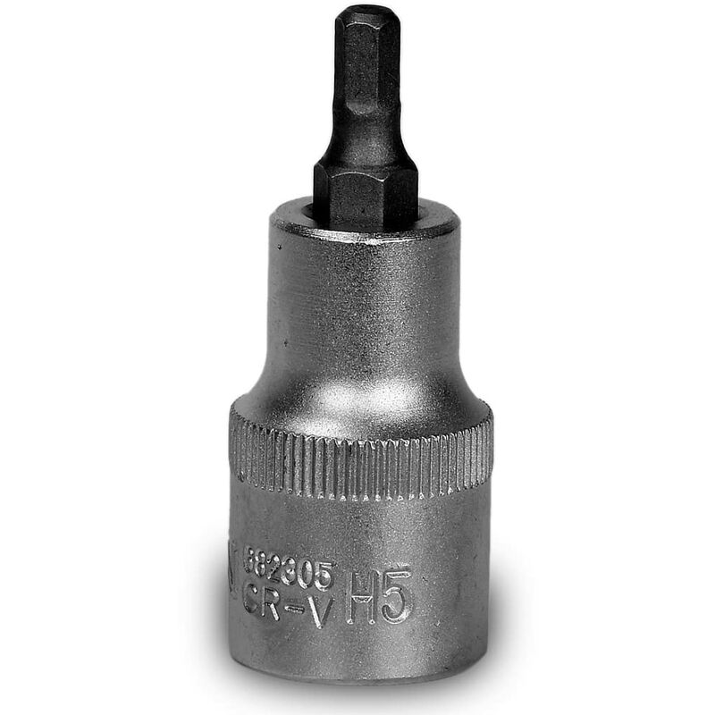 Image of 5 mm esagono incassato inserto/dado chiave per viti interne 6 esagonali, inserto chiave a bussola, inserto per cacciavite 1/2 Cr-V acciaio