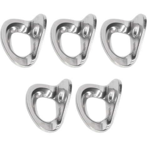 5 Mousquetons en Acier Inoxydable 316 pour Escalade, Rappel et Travaux en Hauteur