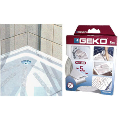 5 mt nastro per doccia adesivo antiscivolo trasparente antisdrucciolo 25 mm