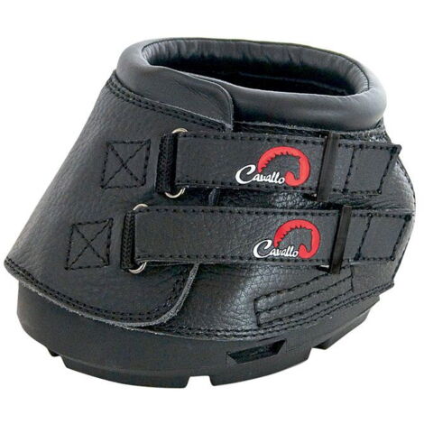5, Nero: Simple Boot 2 scarpette per cavallo con doppia chiusura anteriore con tessuto a strappo