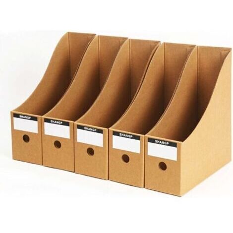 5 Niveaux Boîte de Stockage du Papier A4 Porte-Documents Porte-Revues Organisateur Tiroir pour Bureau Maison DIY Conteneur