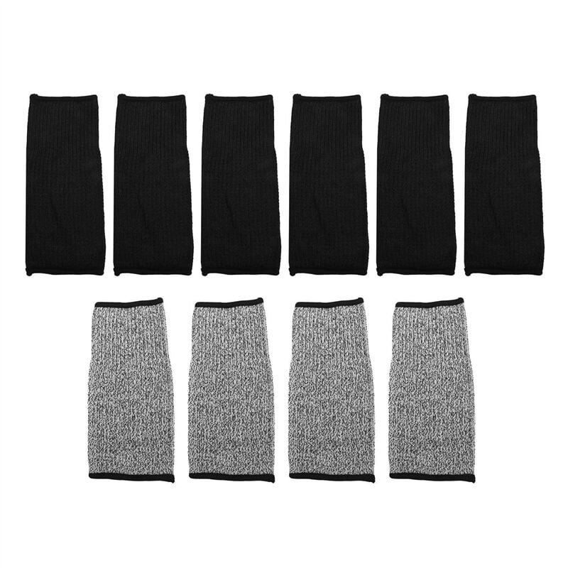 Image of 5 Paar Schnitt- und brennfeste Ärmel Armschutz Ärmel Unterarm Dünner Leder Kratzschutz