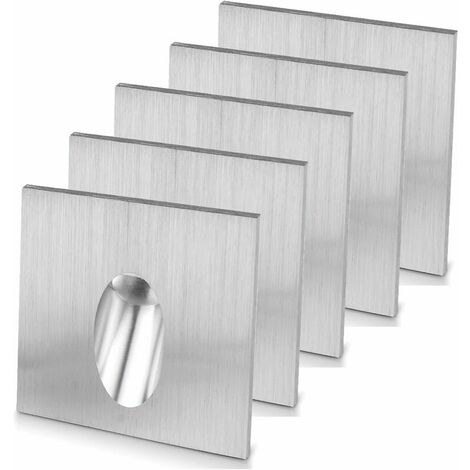 5 Pack Square Recessed LED Recessed Spot Light for Stairs Porch Pathway 1W AC 100-245V Warm White