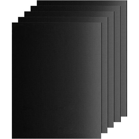 5-Pack Teflon BBQ Grill Mats Non-Stick PFOA-Free Heat Resistant 260°C