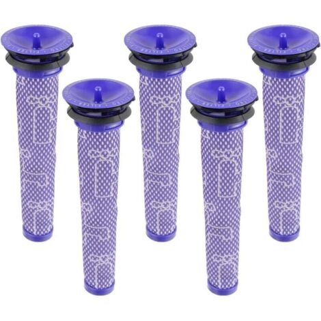 5 Packs Filtre pour Dyson,Remplace Filtres pour Dyson V7 V8 V6 aspirateur, DC58 DC59 DC62 DC74 Pré-filtres