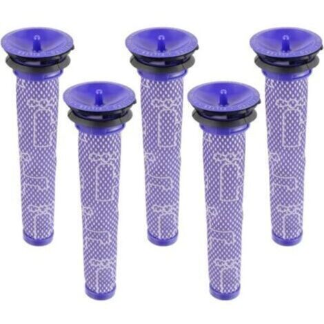 5 Packs Filtre pour Dyson,Remplace Filtres pour Dyson V7 V8 V6 aspirateur, DC58 DC59 DC62 DC74 Pré-filtres