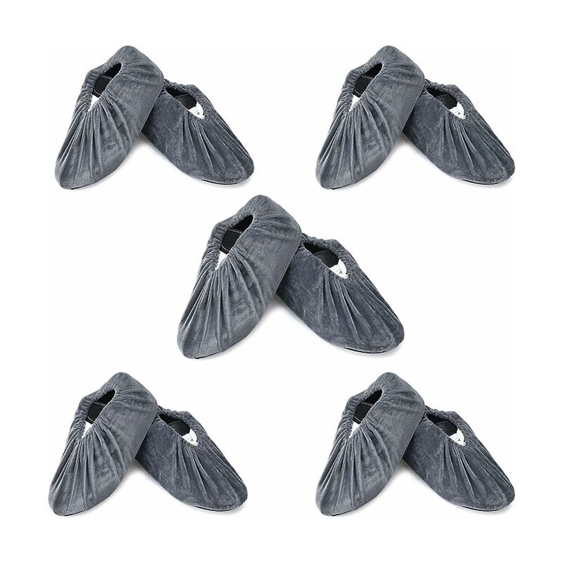 5 paia di copriscarpe lavabili copriscarpe