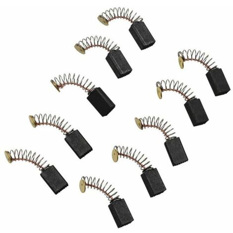 5 Paires Balais de Charbon Moteur Pièces de Rechange Universelles d'outil Électrique pour Meuleuse d'angle Ponceuse Orbitale