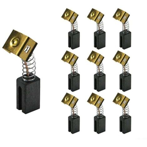 5 Paires de Brosses en 6.4X7.9X12.5Mm 596071-00 pour Black&Decke Meuleuse D'Angle Moteurs éLectriques CD105 CD110 CD115 KG900
