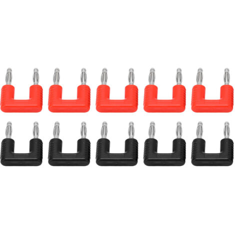 5 Paires de Connecteurs Banane Mâles J.20004 pour Câbles Haut-Parleur - Professionnel 2 Voies