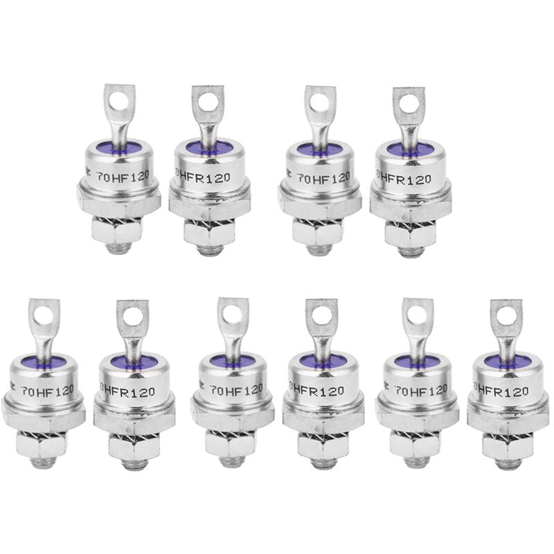 5 paires de diodes de redressement en spirale pour la charge de la batterie 70HFR120/70HF120