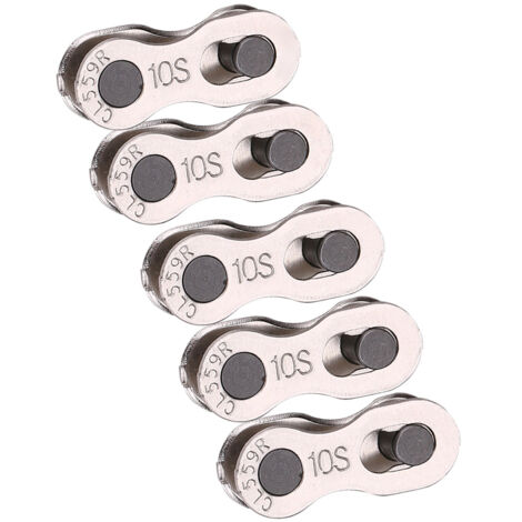 5 Paires de Maillon Rapide de Chaîne de Vélo Résistant pour 8/9/10 Vitesses