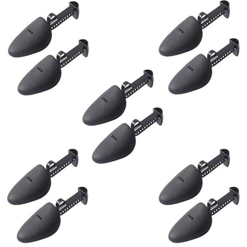5 paires d'embauchoirs, réglables en plastique léger pour hommes, chaussures en cuir, chaussures de sport, baskets, chaussures décontractées/taille