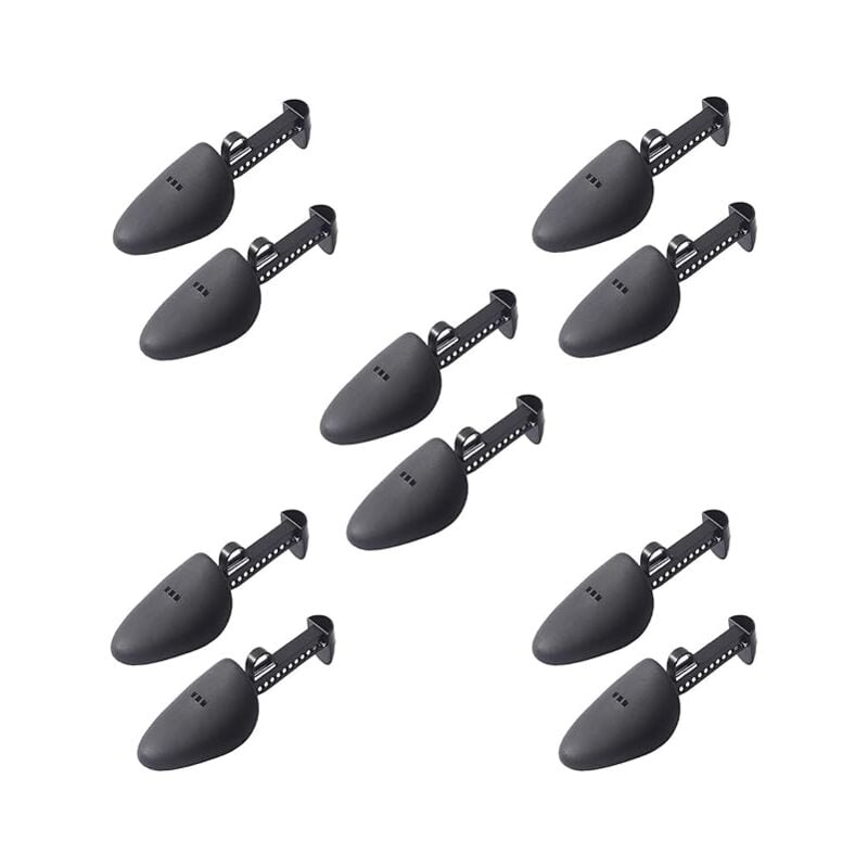 5 paires d'embauchoirs, réglables en plastique léger pour hommes, chaussures en cuir, chaussures de sport, baskets, chaussures décontractées/taille