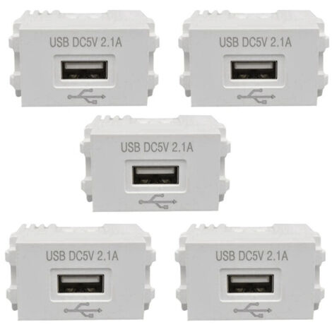 5 panneaux de charge USB module d'alimentation 220V vers 5V 2.1A transformateur adaptateur