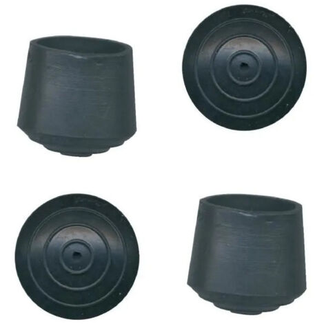 5 Patin Enveloppant Caoutchouc Noir ø16 - 4 Pce - Vynex