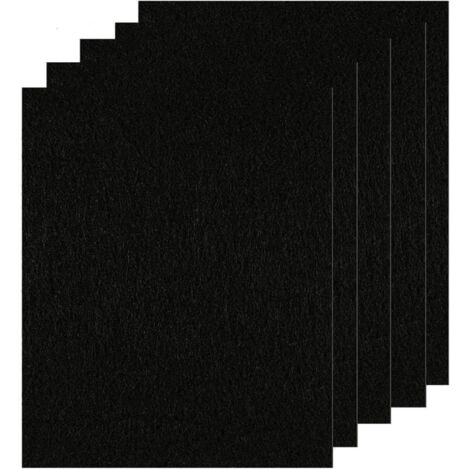5 Patins En Feutre Noir 30x20cm 4mm Auto-adhésif Pour Chaises Meubles Bricolage