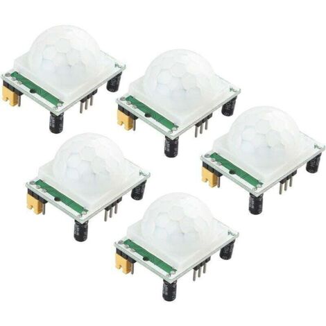 5 pcs Corps humain Pyroelectric détecteur de capteur de détection de mouvement PIR infrarouge modules