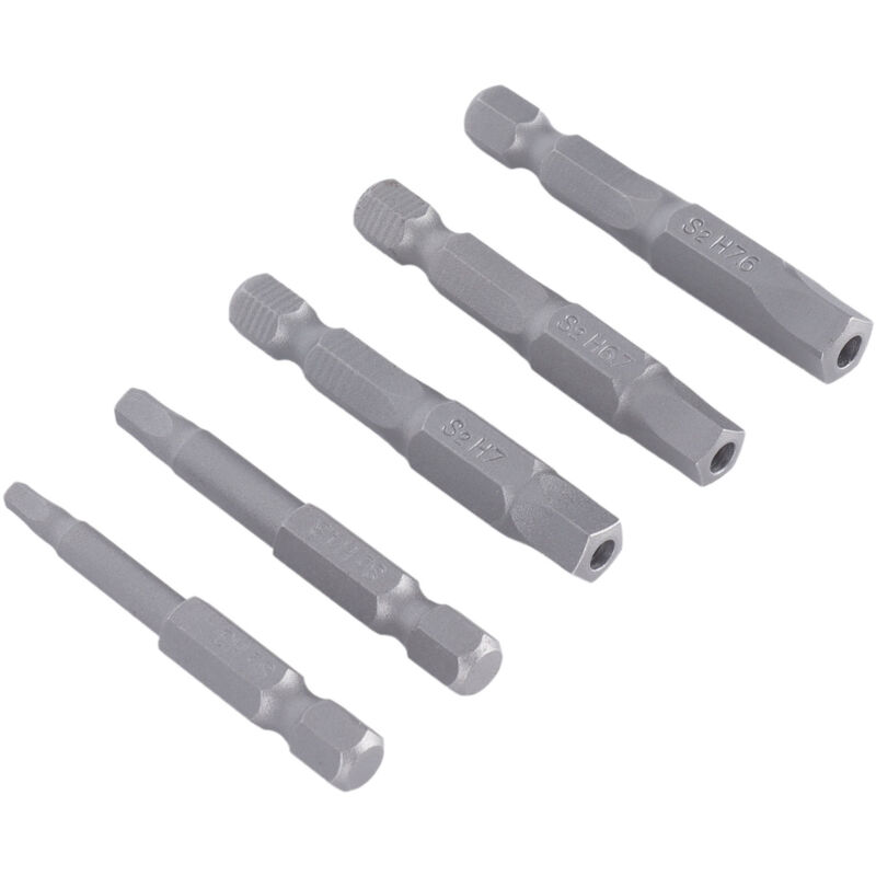 Ineasicer - 5 Pcs Embouts Pentagonaux Magnétiques Jeu d'Embouts Magnétiques pour Clé de Perceuse Tête Durable pour Tournevis Perceuse