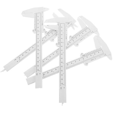 5 PCS en plastique curseur caliper Étudiant outil de mesure léger laboratoire travail du bois tâche Portable mini caliper multifonctionnel Design convivial précis