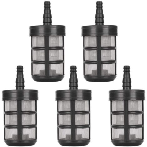 5 PCS Filtre de Tuyau d'arrosage Acier Inoxydable Pompe D'aspiration D'eau Filtre Cryptage à Double Couche pour Tuyau D'admission Pulvérisateurs nettoyeur haute pression à Huile Équipement