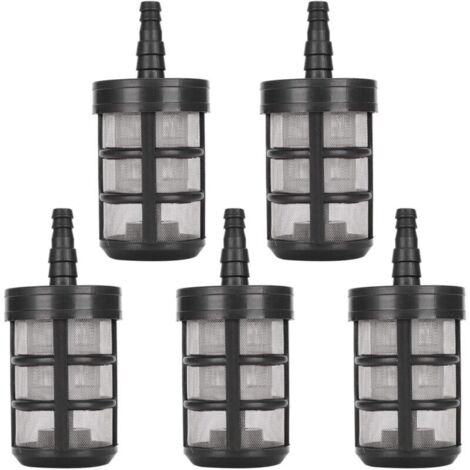 5 PCS Filtre de Tuyau d'arrosage Acier Inoxydable Pompe D'aspiration D'eau Filtre Cryptage à Double Couche pour Tuyau D'admission Pulvérisateurs nettoyeur haute pression à Huile Équipement