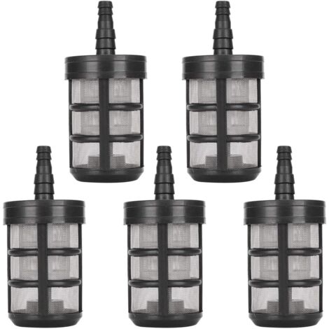 5 PCS Filtre de Tuyau d'arrosage, Pompe D'aspiration D'eau Filtre Cryptage à Double Couche pour Tuyau D'admission Pulvérisateurs