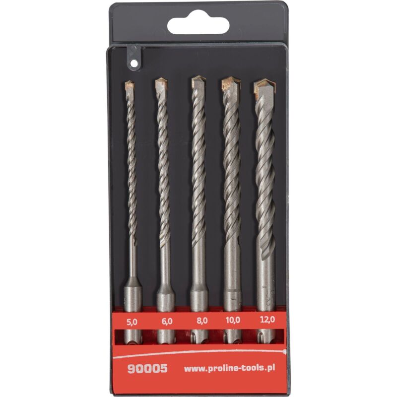 5 Pcs, Foret Mèche Béton Sds Plus ( 5,6,8,10,12160 ) Proline