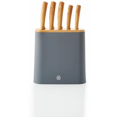 5-Pcs Knife Set with Block