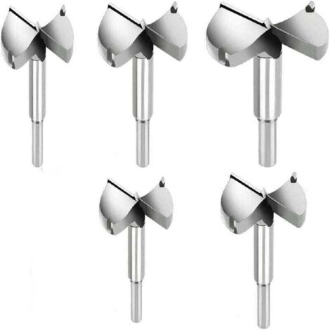 5 PCS Mèches Bois, Fraise à Bois, φ35mm 40mm 45mm 50mm 60mm forets en alliages de haute qualité pour faire la décoration, les meubles et DIY