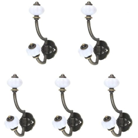 5 Pcs Patère Antique Crochet Mural Cintre Simple Porte-Manteau Rétro Décorations De Capuchon Patères Murales Crochets Rustiques Crochets Muraux Rétro Patères Décoratives Clé À