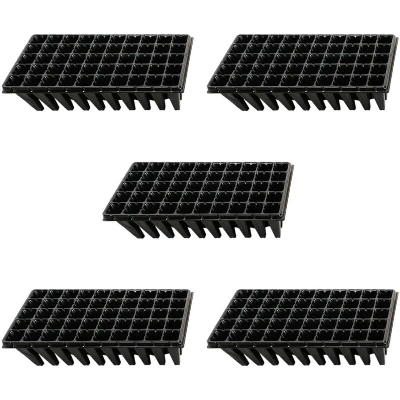 5 Pcs Plateaux de Semences 50 Cellules Semis Plateau de Démarrage Jardinage Germination Plateau Plante Kit de Démarrage pour La Propagation des Semis