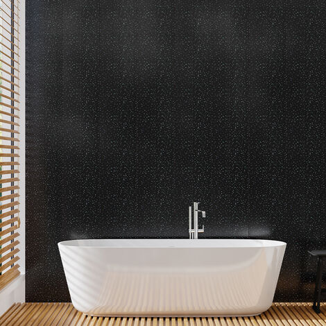 5 Pcs PVC Shower Wall Panels Sparkle Effect Bathroom 2600 x 250MM