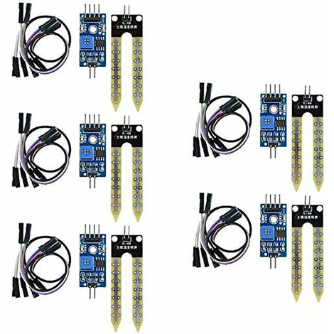 5 pcs Sol Hygromètre Humidité Détection Capteur d'eau Module YL-69 Capteur et HC-38 Module pour Arduino
