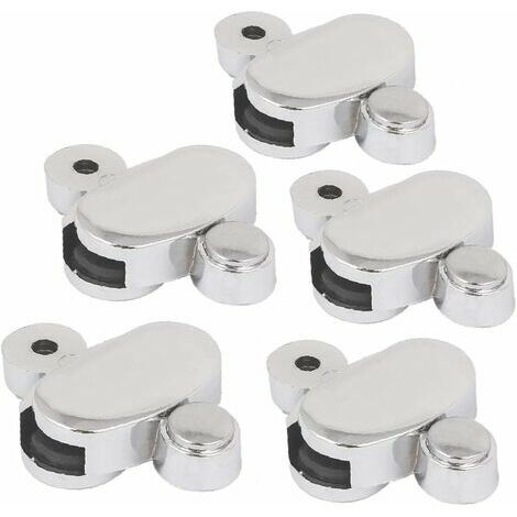 5 Pcs Verre Pince Salle De Bains Miroir Clips En Alliage De Zinc Verre Clip Étagère Support Fixation Miroir Support pour Verre de 3-5 mm D'épaisseur