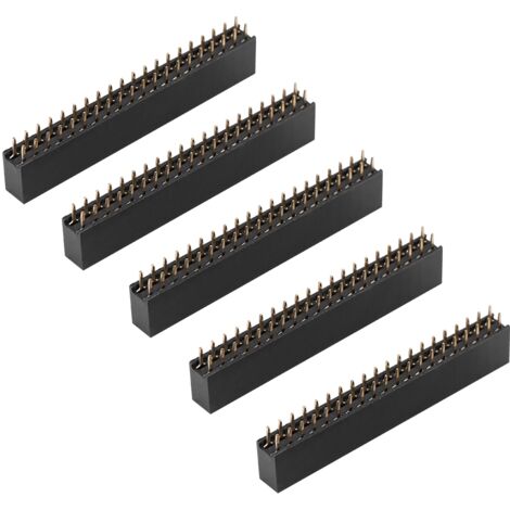 5 pezzi 2 x 20 pin passo 2,54 m femmina doppia fila connettori corti per Raspberry Pi