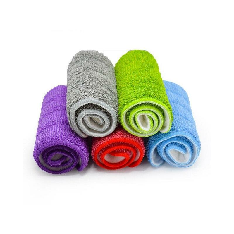 5 pezzi a doppio uso Wet Dry Mop Head panno di