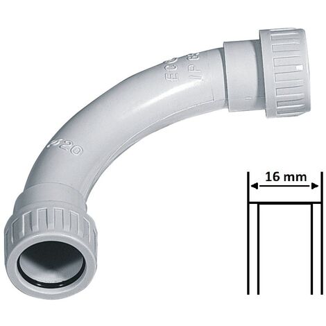 5 Pezzi - Curva A 90° Tubo - Tubo IP65 Ø16 - FAEG