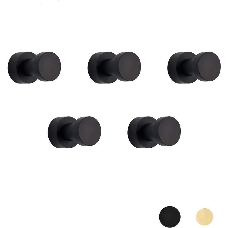 5 Pezzi Ganci per Accappatoio in Oro Ganci per