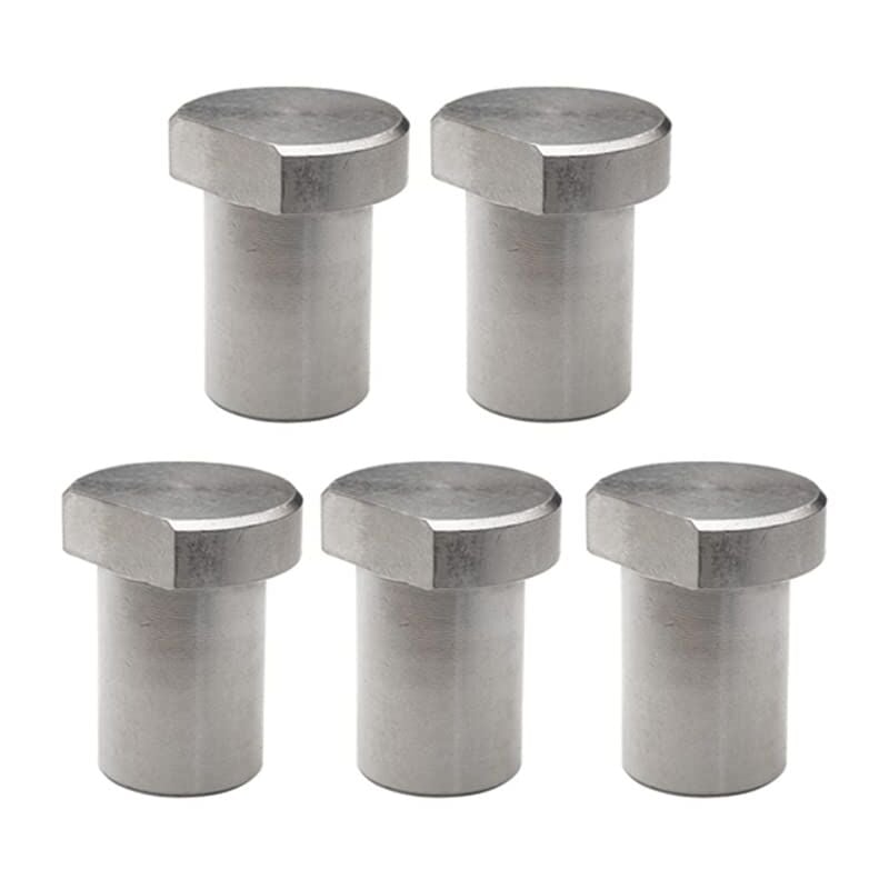 Aougo - 5 Pièces En Acier Inoxydable Établi Cheville Frein S'arrête Pince 19mm Table à Bois Limite Bloc Établi Outils D'atelier